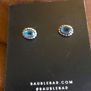 3/$20 Blue baublebar silver earring studs